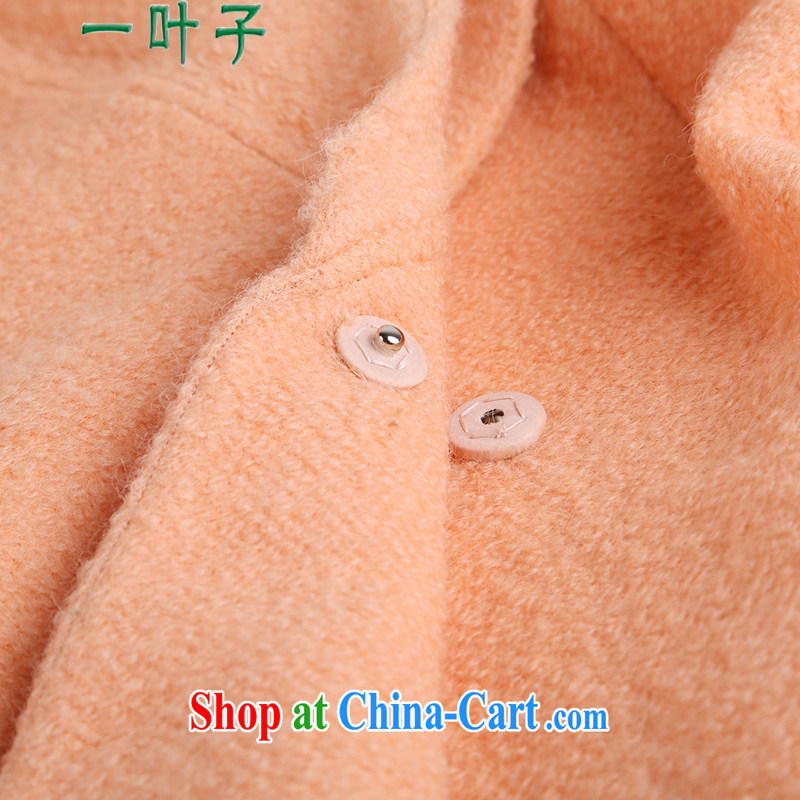 A leaf 2014 winter clothing New, and indeed increase the beauty, Hair coat so jacket girls orange XXXXXL, a leaf, and shopping on the Internet