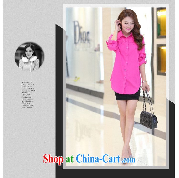 Morning would be 2015 spring new Korea and indeed XL women mm thick, long, very casual long sleeved shirt King, female shirt dark blue 5 XL recommendations 180 - 200 Jack pictures, price, brand platters! Elections are good character, the national distribution, so why buy now enjoy more preferential! Health