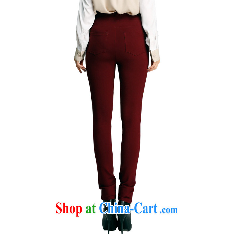 Crescent sets the code women spring 2015 new products, female trousers pants thick mm long pants high-waist Elastic waist beauty video skinny legs solid pants, gray 38, crescent moon, and on-line shopping