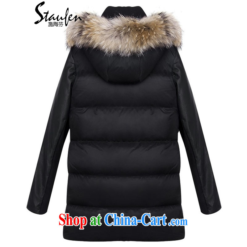 Shi Tao, 2014 winter in Europe and America with the leather-cap thick 1000 bird, for gross cotton clothing 8016 photo color 4 XL recommendations 170 - 190 jack, Tao (STAUFEN), online shopping