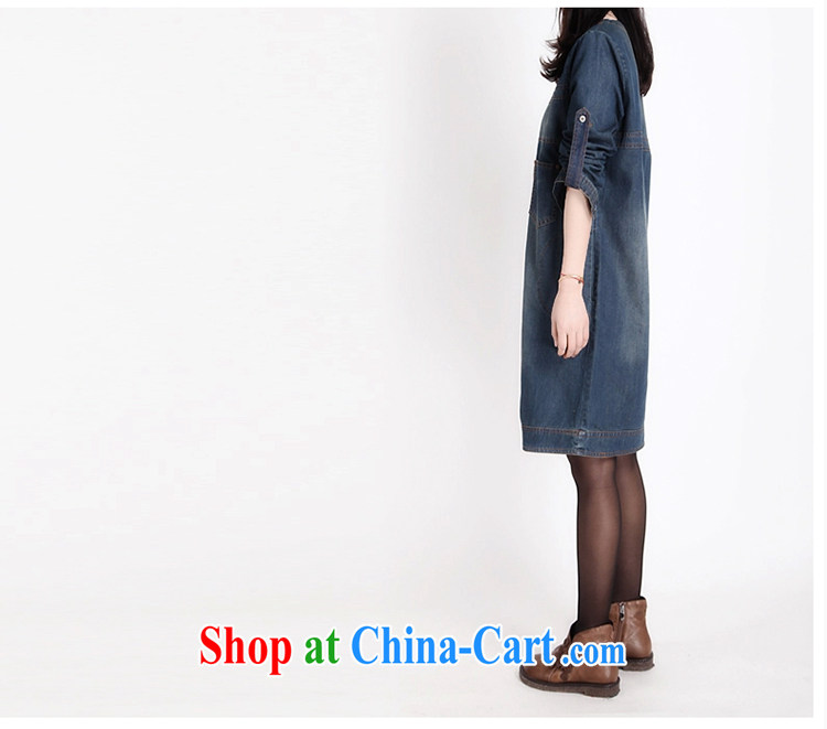 The Sin-2015, new Korean version of the greater code female long-sleeved denim dress retro wear white denim dress X 063 photo color XL pictures, price, brand platters! Elections are good character, the national distribution, so why buy now enjoy more preferential! Health