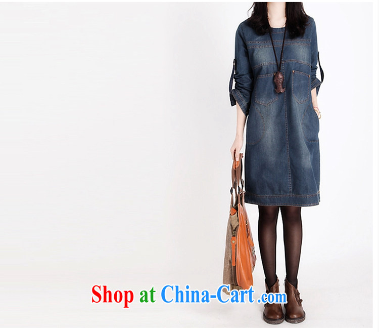 The Sin-2015, new Korean version of the greater code female long-sleeved denim dress retro wear white denim dress X 063 photo color XL pictures, price, brand platters! Elections are good character, the national distribution, so why buy now enjoy more preferential! Health