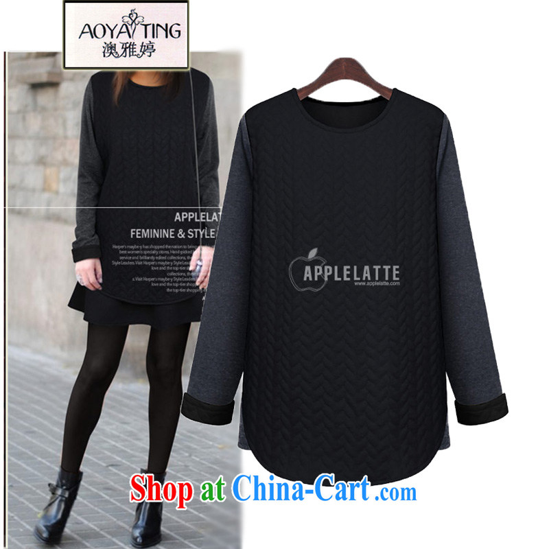 o Ya-ting in Europe and America 2014 new winter clothing leisure sweater King, female clamp units serving thick sweater girls and indeed increase black 5 XL recommends that you 175 - 200 jack