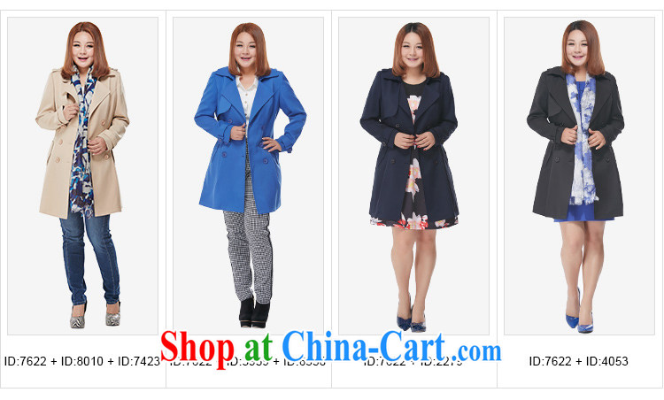 MsShe XL ladies' 2015 spring new single fastener in cultivating long wind jacket clearance 7622 blue black 6 XL pictures, price, brand platters! Elections are good character, the national distribution, so why buy now enjoy more preferential! Health