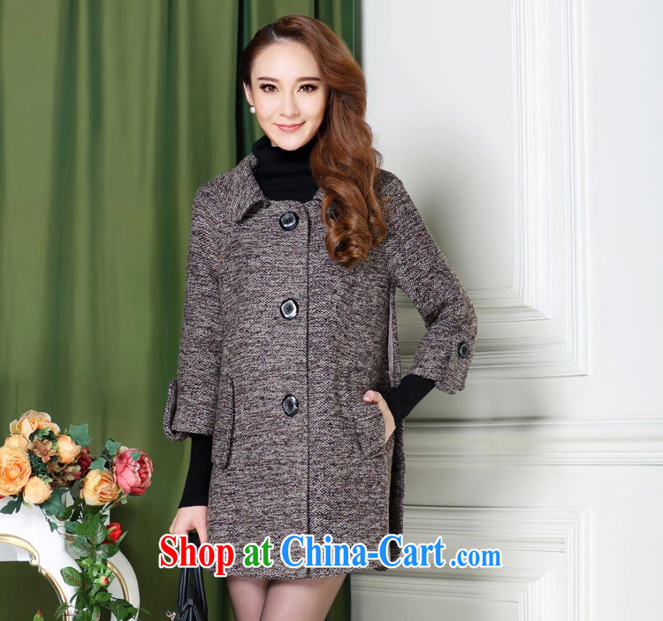 Law FEMLY Cayman Lin 2014 winter clothing new hair do women jacket, long, elegant 9 cuff click the Snap jacket 5137 brown XXXXL pictures, price, brand platters! Elections are good character, the national distribution, so why buy now enjoy more preferential! Health