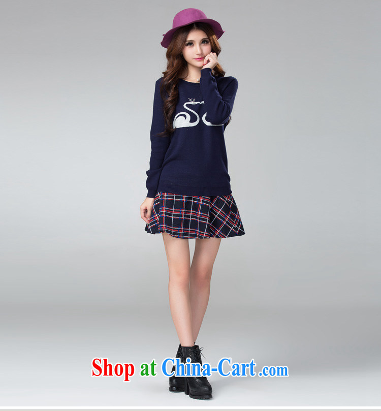 cheer for autumn and winter, the Code women mm thick sweet cartoon video thin XL long-sleeved sweater T pension number 2283 royal blue 2 XL pictures, price, brand platters! Elections are good character, the national distribution, so why buy now enjoy more preferential! Health