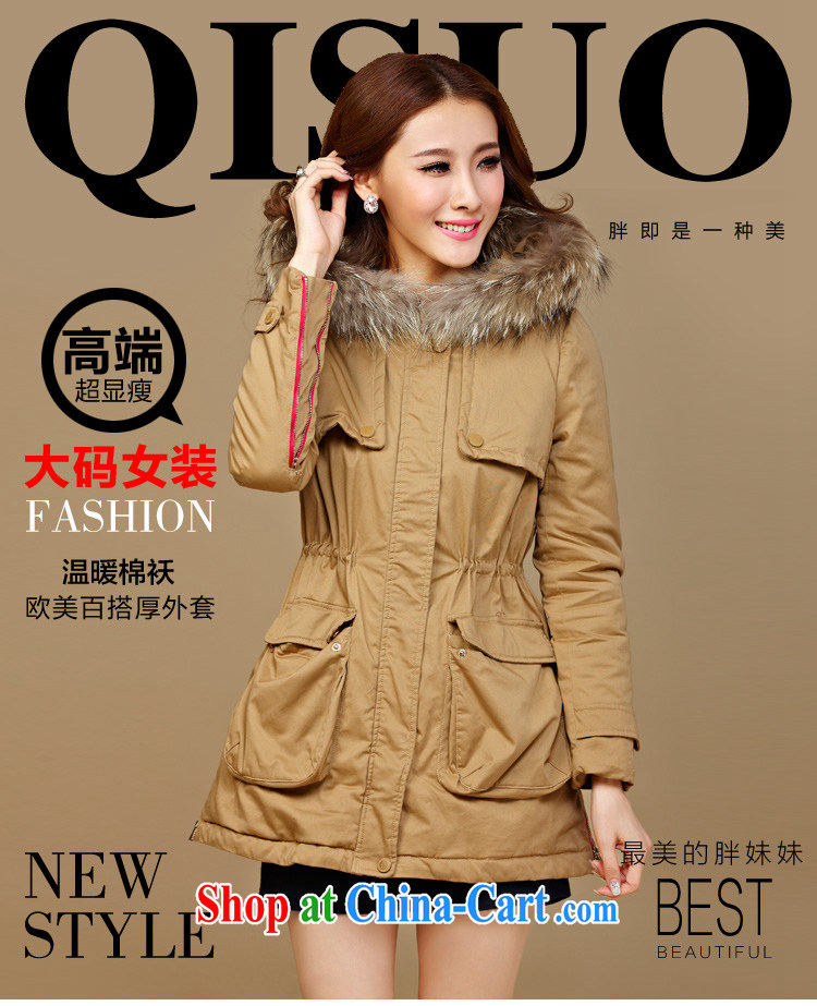 cheer for winter new products, women mm thick European and American video thin XL parka brigades