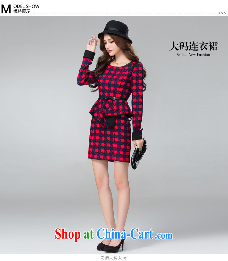 cheer for autumn and winter, the Code women mm thick larger dresses classic tartan video thin large female the number 2306 red 2 XL pictures, price, brand platters! Elections are good character, the national distribution, so why buy now enjoy more preferential! Health