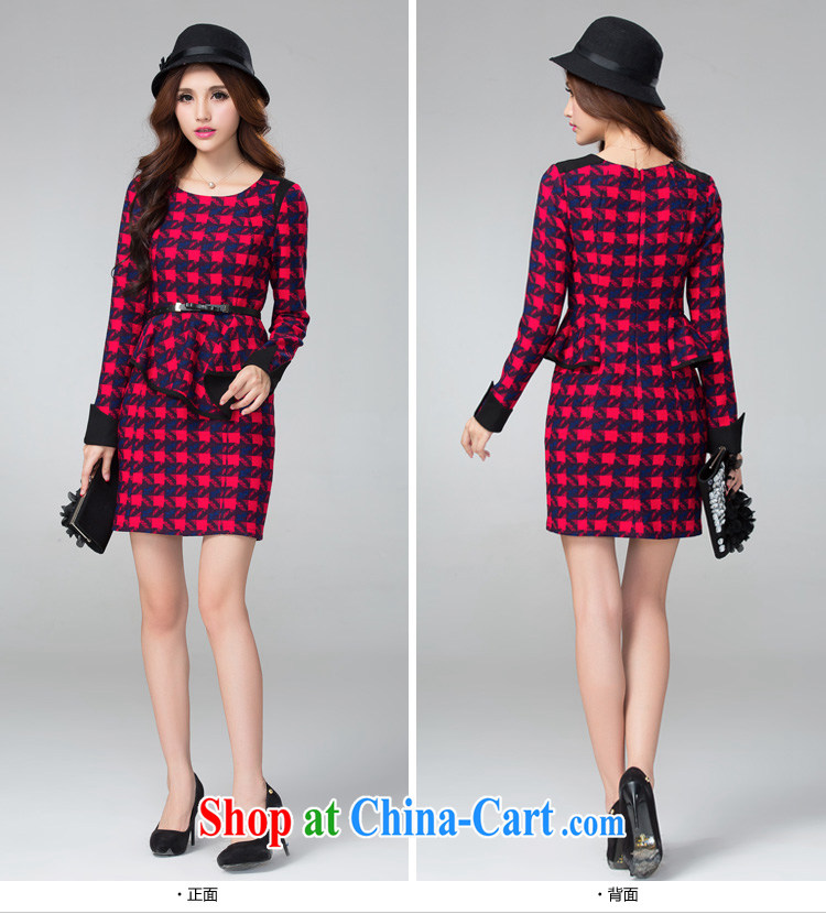 cheer for autumn and winter, the Code women mm thick larger dresses classic tartan video thin large female the number 2306 red 2 XL pictures, price, brand platters! Elections are good character, the national distribution, so why buy now enjoy more preferential! Health