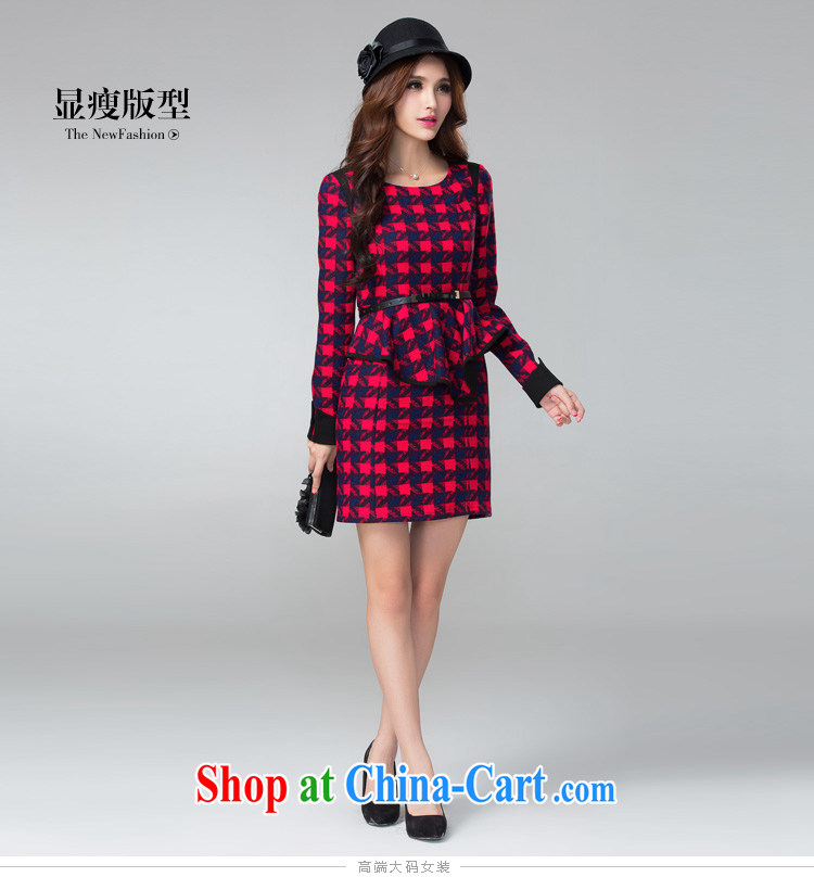 cheer for autumn and winter, the Code women mm thick larger dresses classic tartan video thin large female the number 2306 red 2 XL pictures, price, brand platters! Elections are good character, the national distribution, so why buy now enjoy more preferential! Health