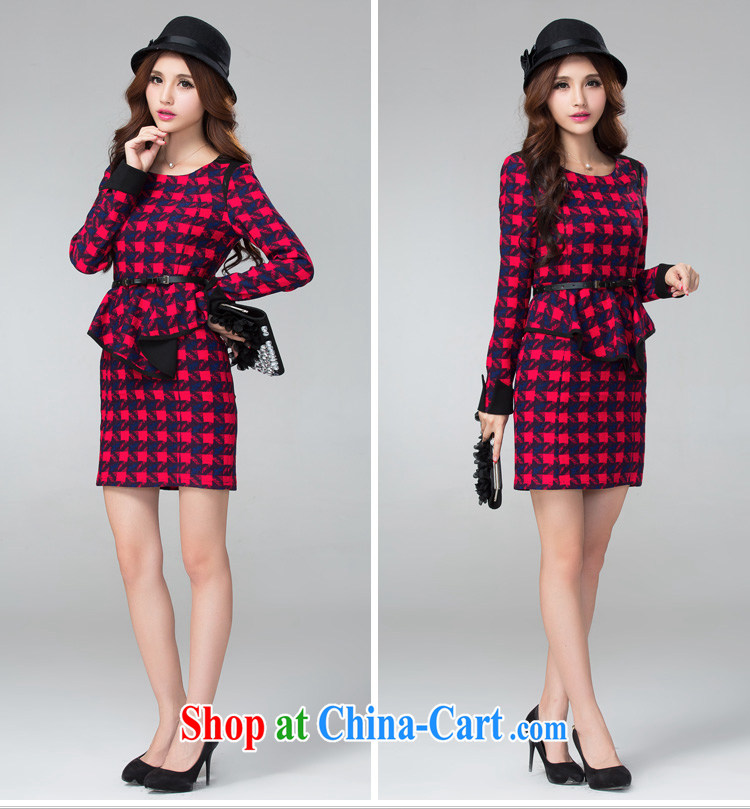 cheer for autumn and winter, the Code women mm thick larger dresses classic tartan video thin large female the number 2306 red 2 XL pictures, price, brand platters! Elections are good character, the national distribution, so why buy now enjoy more preferential! Health