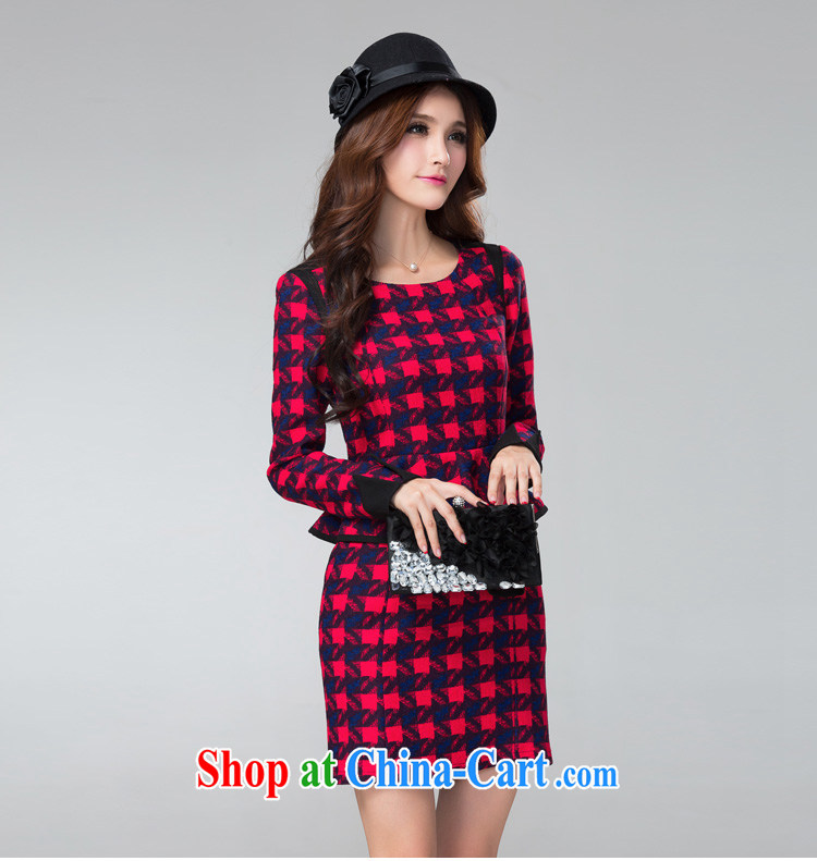 cheer for autumn and winter, the Code women mm thick larger dresses classic tartan video thin large female the number 2306 red 2 XL pictures, price, brand platters! Elections are good character, the national distribution, so why buy now enjoy more preferential! Health