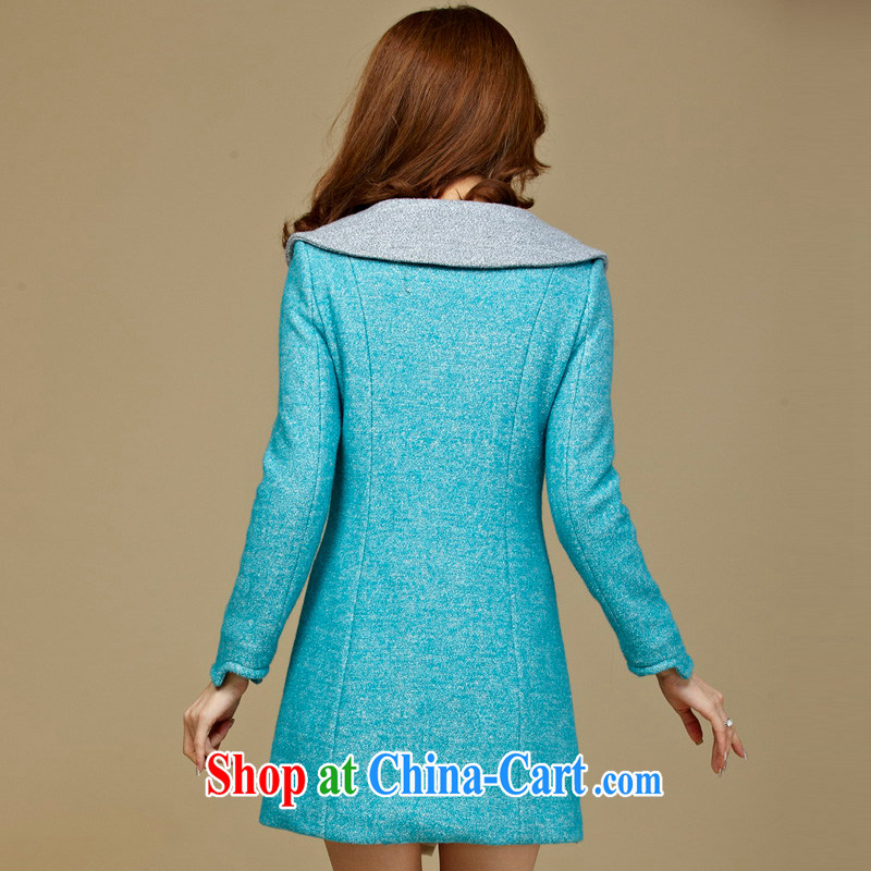 cheer for winter new products, women mm thick European and American video thin and thick wool, so the thick coat of the 2317 green 5 XL, cheer for (qisuo), and shopping on the Internet