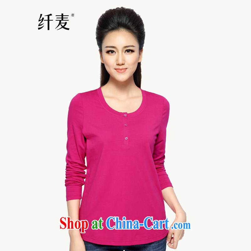 Slim, Mr Big, women 2014 winter clothes new, mm thick solid color 100a Video thin T shirts women T-shirt 944151822 the red 4 XL