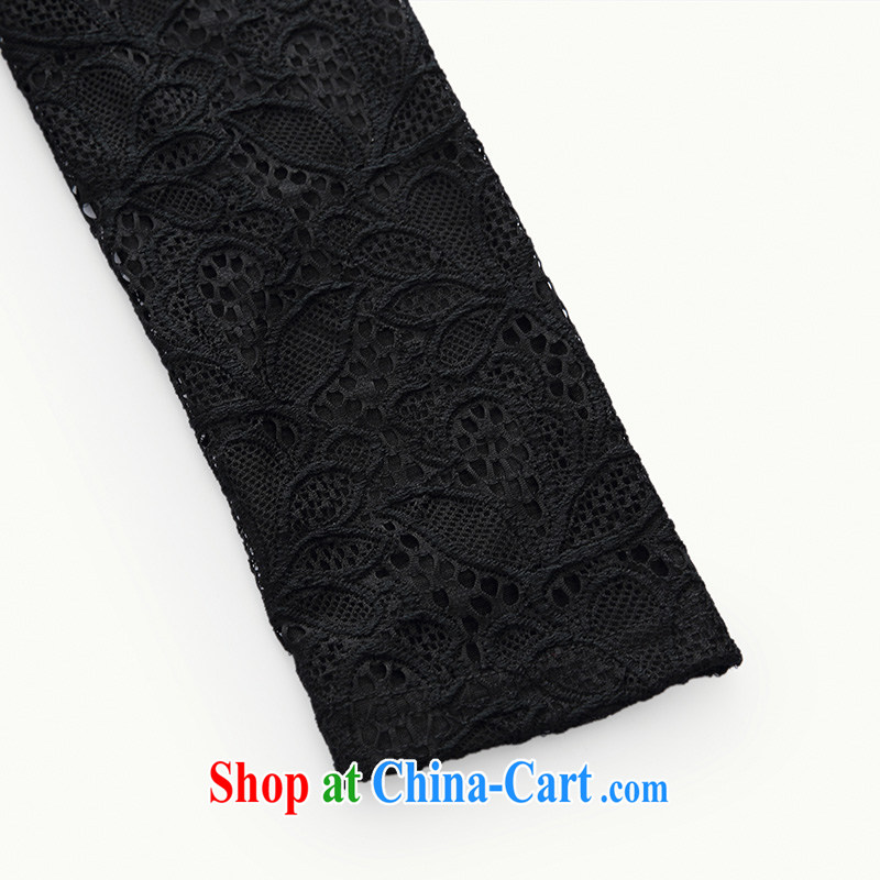 The Mak is the women's clothing 2014 winter clothing new thick mm stylish lace long-sleeved dress that gross 944101680 dark gray 4 XL, former Yugoslavia, Mak, and shopping on the Internet