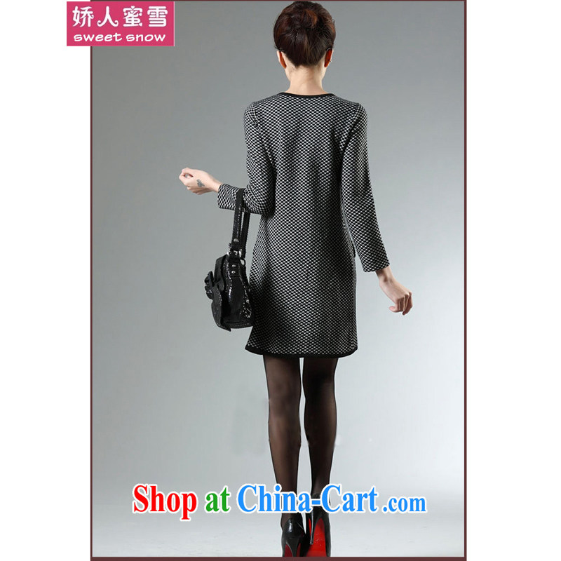 Aviation, honey snow and indeed increase, female fat mm video thin loose load fall dresses picture color XXXXXL, aviation, honey and snow, and shopping on the Internet