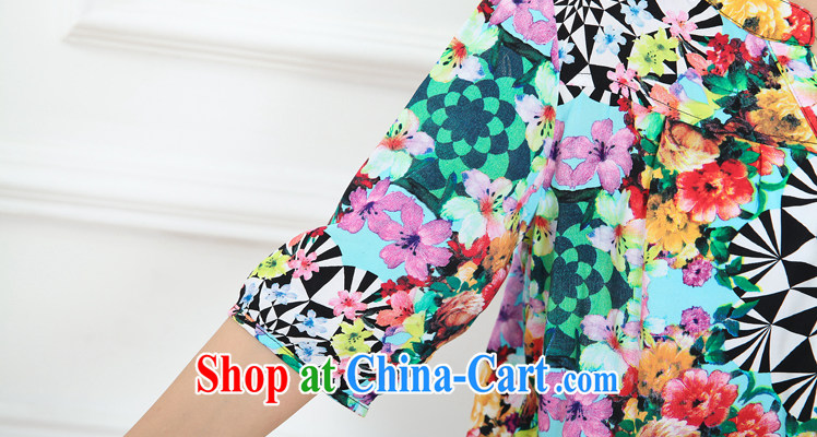 Increase the emphasis on MM summer 2015 and indeed increase, female loose video slim, cuff floral girls shirt suit 3 XL pictures, price, brand platters! Elections are good character, the national distribution, so why buy now enjoy more preferential! Health