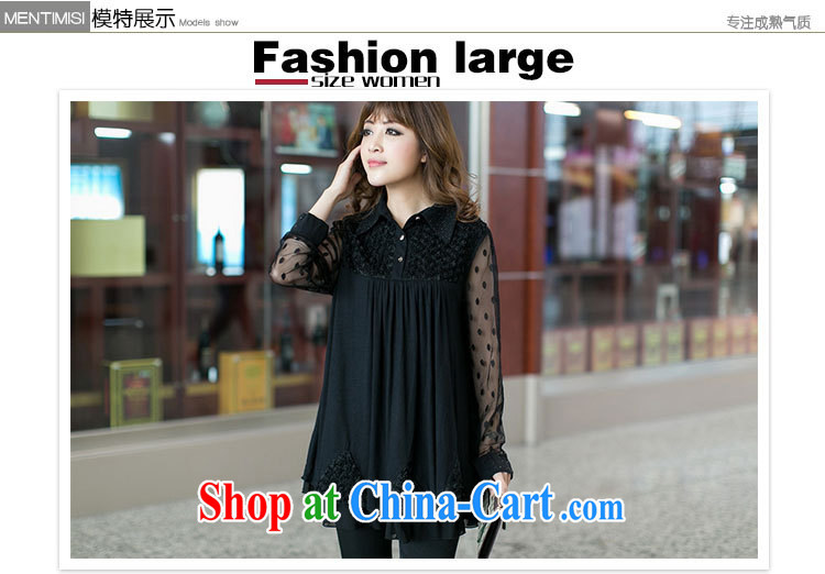 Szili Clinton's large, female fat MM fall 2015 with new spring, the fat and loose video thin T-shirt Han version solid long-sleeved T-shirt 200 Jack embroidered shirt black 5 XL pictures, price, brand platters! Elections are good character, the national distribution, so why buy now enjoy more preferential! Health