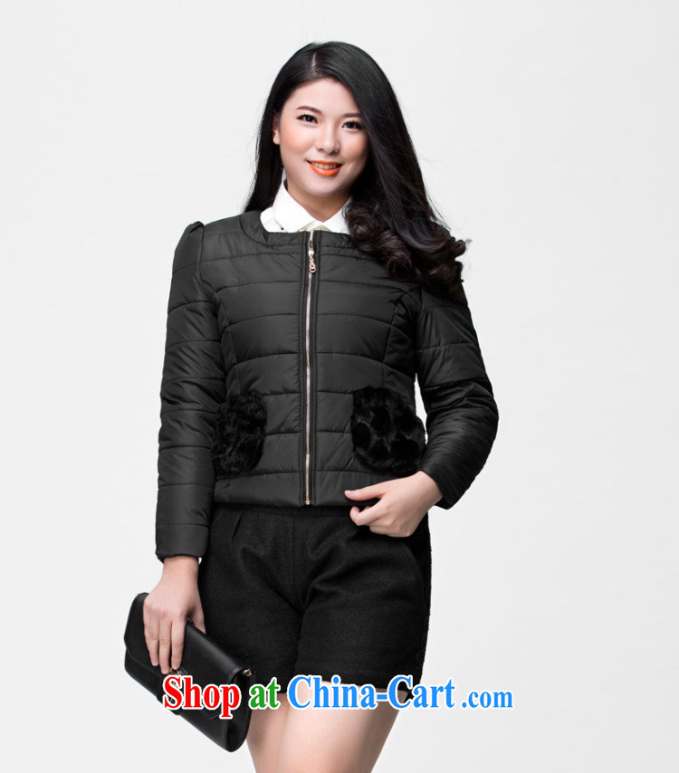 Colorful, larger female 2014 autumn and winter with new mm thick Korean cotton suit Female short quilted coat jacket H 1016 black 5 XL pictures, price, brand platters! Elections are good character, the national distribution, so why buy now enjoy more preferential! Health