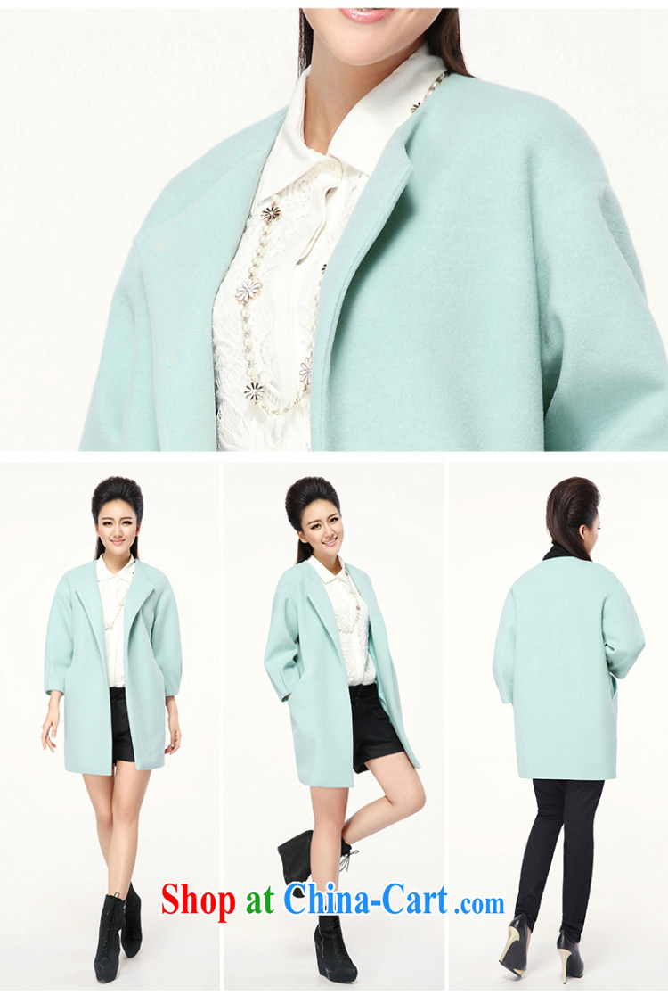 The Mak larger women 2014 winter clothing new thick mm stylish Korean loose the lapel jacket 944187126 green 4 XL pictures, price, brand platters! Elections are good character, the national distribution, so why buy now enjoy more preferential! Health