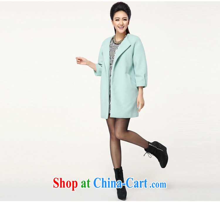 The Mak larger women 2014 winter clothing new thick mm stylish Korean loose the lapel jacket 944187126 green 4 XL pictures, price, brand platters! Elections are good character, the national distribution, so why buy now enjoy more preferential! Health