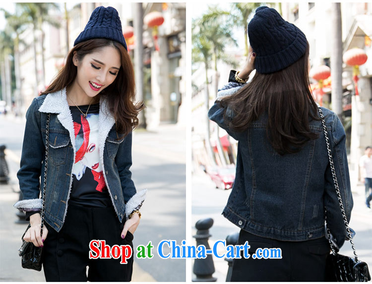 The honey variety, the female winter clothing new thick MM lamb fleece-thick denim jacket and lint-free cloth quilted coat jacket girls 9226 cowboy blue XXXXL pictures, price, brand platters! Elections are good character, the national distribution, so why buy now enjoy more preferential! Health