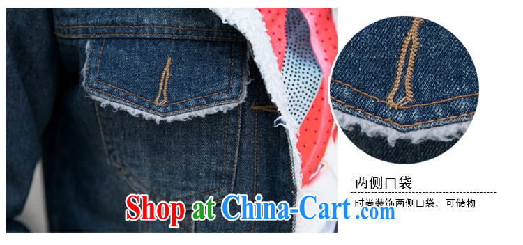 The honey variety, the female winter clothing new thick MM lamb fleece-thick denim jacket and lint-free cloth quilted coat jacket girls 9226 cowboy blue XXXXL pictures, price, brand platters! Elections are good character, the national distribution, so why buy now enjoy more preferential! Health