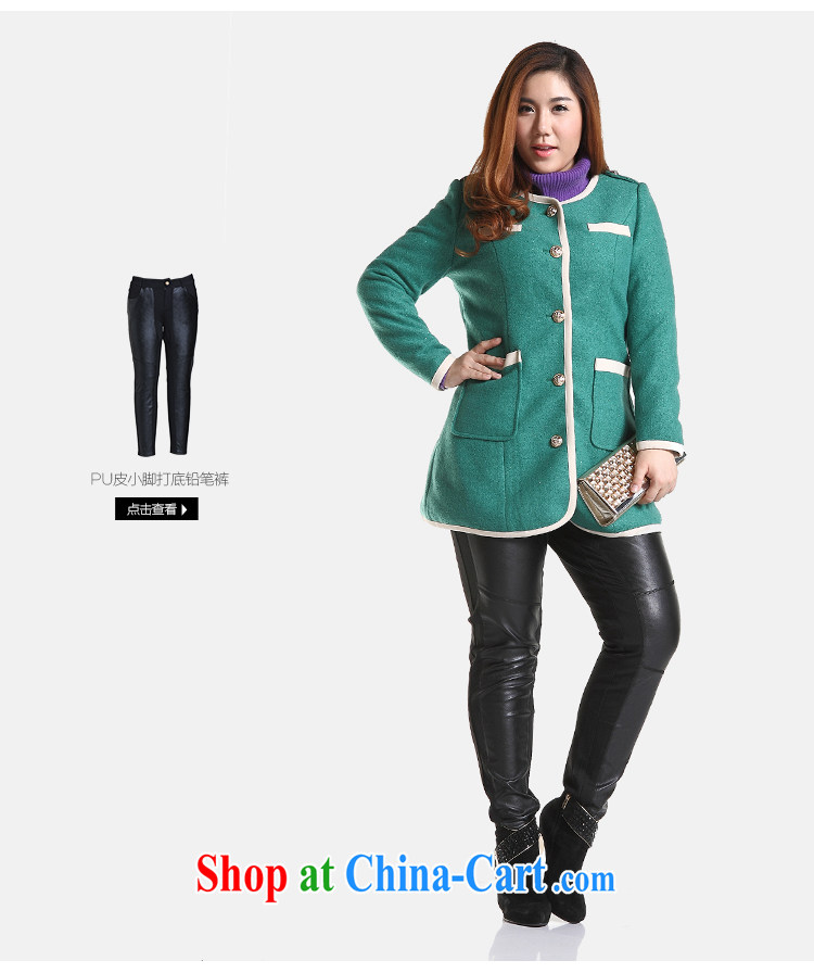 Slim Li-su 2014 autumn and winter new, larger female classic small-yuan Hong Kong, long-sleeved long hair that jacket coat Q 6507 green 4 XL pictures, price, brand platters! Elections are good character, the national distribution, so why buy now enjoy more preferential! Health