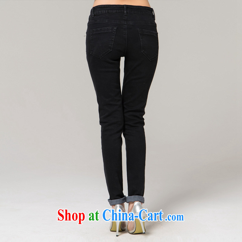 blue water the Code women winter 2014 new graphics thin leisure 100 ground jeans sub-black XXXXL, blue water (lrosey), and, on-line shopping