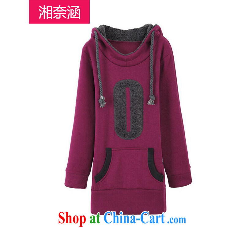 Sir Gordon Wu Ying-sheung, covered by the ventricular hypertrophy, women with thick sweater Fall Winter the lint-free cloth, long, Ms. jacket of red XXXXL, Hunan, covering, and shopping on the Internet