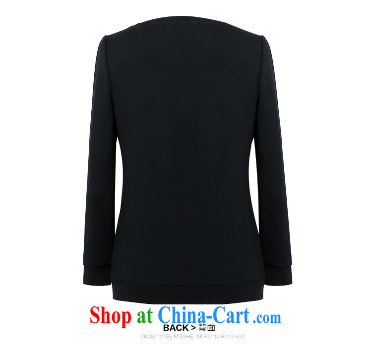 MSSHE XL ladies stylish lounge with solid color solid T shirt T-shirt beauty clearance 2153 black 6 XL pictures, price, brand platters! Elections are good character, the national distribution, so why buy now enjoy more preferential! Health