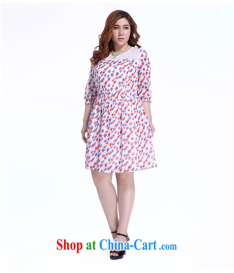 Slim Li-su summer 2014 new, larger women mm thick heart-shaped stamp Beauty Series spelling skirts Q 5715 m White 4XL pictures, price, brand platters! Elections are good character, the national distribution, so why buy now enjoy more preferential! Health