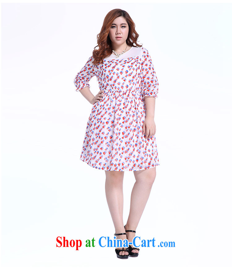 Slim Li-su summer 2014 new, larger women mm thick heart-shaped stamp Beauty Series spelling skirts Q 5715 m White 4XL pictures, price, brand platters! Elections are good character, the national distribution, so why buy now enjoy more preferential! Health