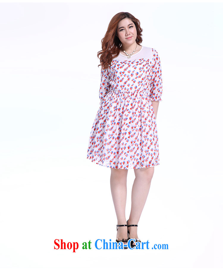 Slim Li-su summer 2014 new, larger women mm thick heart-shaped stamp Beauty Series spelling skirts Q 5715 m White 4XL pictures, price, brand platters! Elections are good character, the national distribution, so why buy now enjoy more preferential! Health