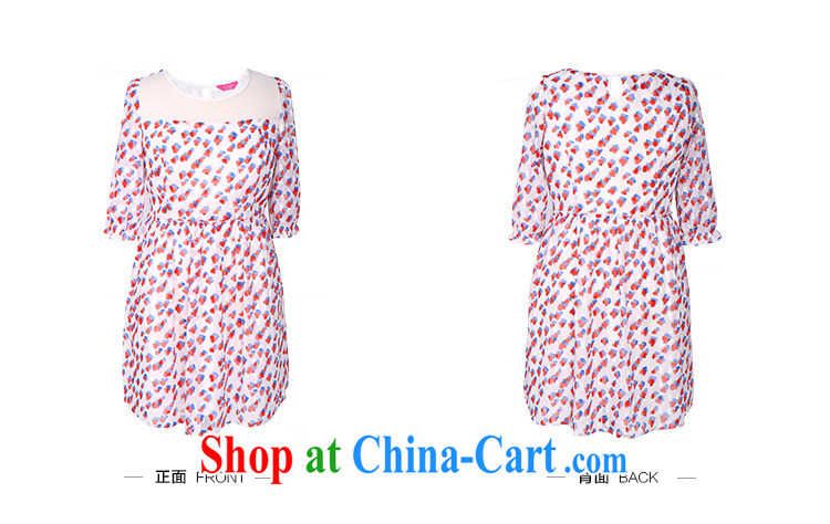 Slim Li-su summer 2014 new, larger women mm thick heart-shaped stamp Beauty Series spelling skirts Q 5715 m White 4XL pictures, price, brand platters! Elections are good character, the national distribution, so why buy now enjoy more preferential! Health