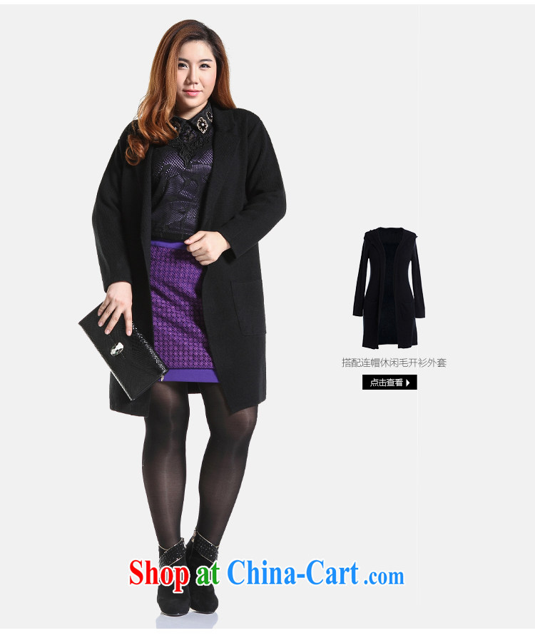 Slim LI Sau 2014 autumn and winter new, larger female European root yarn lapel lace 100 ground mesh sweater Q 6266 black XL pictures, price, brand platters! Elections are good character, the national distribution, so why buy now enjoy more preferential! Health