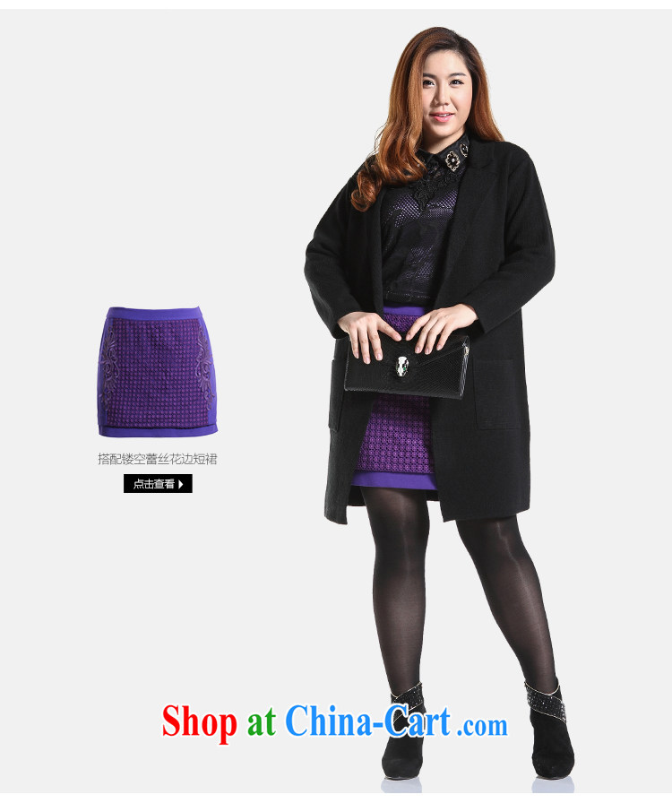 Slim LI Sau 2014 autumn and winter new, larger female European root yarn lapel lace 100 ground mesh sweater Q 6266 black XL pictures, price, brand platters! Elections are good character, the national distribution, so why buy now enjoy more preferential! Health