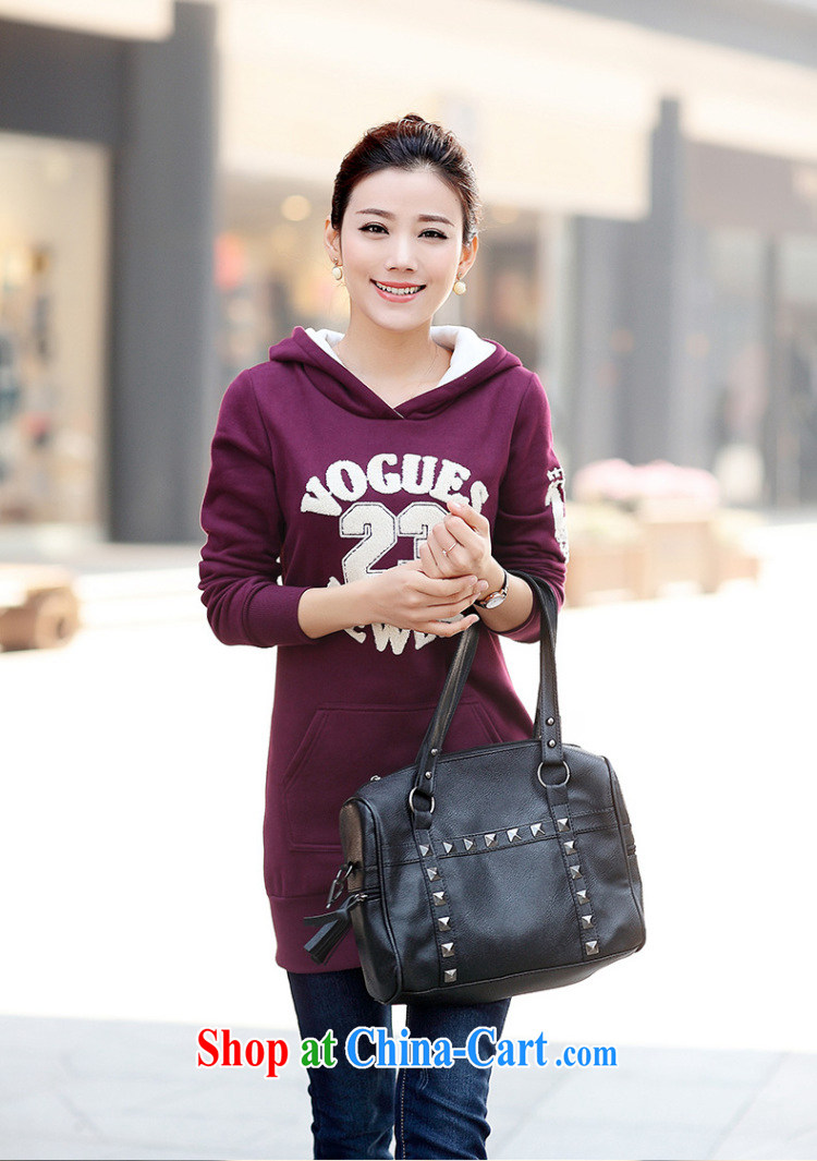 Yoon Elizabeth Odio Benito 2015 spring new Korean XL female, long, cultivating graphics thin and lint-free cloth cap thick MM package and sweater dark purple M recommended 85 - 105 Jack left and right pictures, price, brand platters! Elections are good character, the national distribution, so why buy now enjoy more preferential! Health