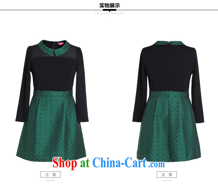 Slim LI Sau 2014 autumn and winter new large, stylish girl false Two lapel snow woven jacquard graphics thin dresses Q 6398 yellow XL pictures, price, brand platters! Elections are good character, the national distribution, so why buy now enjoy more preferential! Health