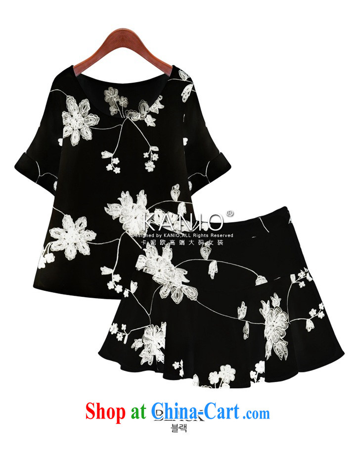 Susan Sarandon aviation 200 Jack large, female fat mm summer new, 2014 the fat and short-sleeve embroidery Flower Snow woven Kit 1833 skirt black 4 XL pictures, price, brand platters! Elections are good character, the national distribution, so why buy now enjoy more preferential! Health