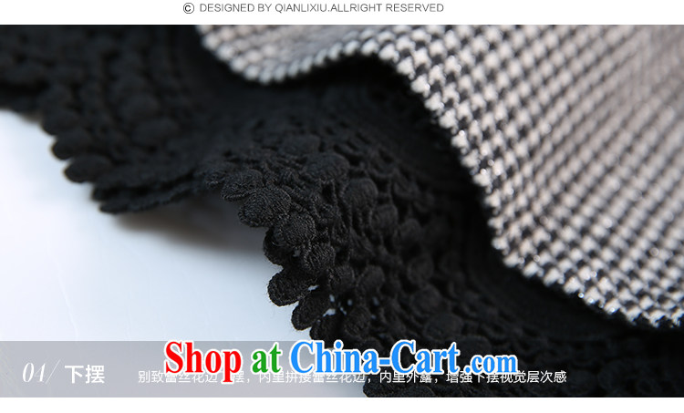 Slim LI Sau 2014 autumn new large, stylish women in Europe and America with video thin 1000 birds, lace lace 100 hem skirt skirt body Q 6699 black 4XL pictures, price, brand platters! Elections are good character, the national distribution, so why buy now enjoy more preferential! Health