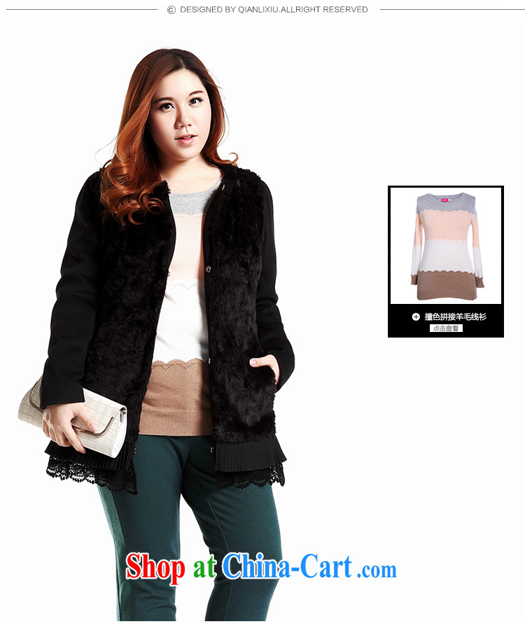 Slim LI Sau 2014 autumn and winter new, larger female Korean emulation, rabbit hair stitching warm long-sleeved? The jacket Q 6732 purple 2 XL pictures, price, brand platters! Elections are good character, the national distribution, so why buy now enjoy more preferential! Health