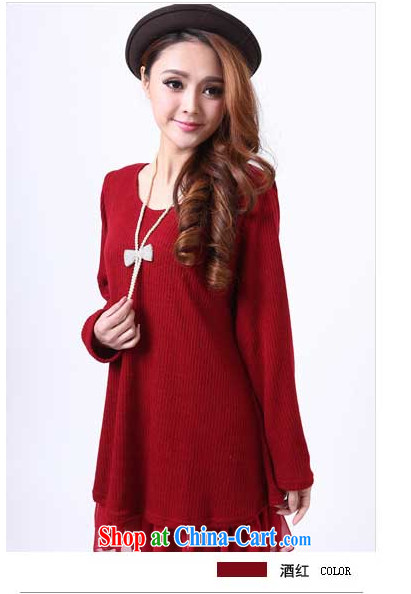 The Yi would be Connie, 2015 spring and summer with new Korean fashion loose the Code women thick and fat and thick solid long-sleeved dress 2038 #sj wine red XXXXL pictures, price, brand platters! Elections are good character, the national distribution, so why buy now enjoy more preferential! Health
