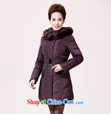 The line to take the rabbit hair for maximum code jacket, long, large, female larger feather jacket J1156 - 5 two purple L pictures, price, brand platters! Elections are good character, the national distribution, so why buy now enjoy more preferential! Health