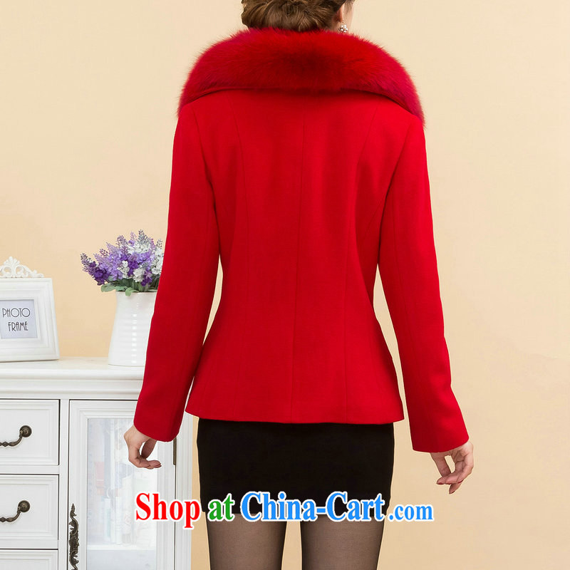 According to dream-liang, 2014 autumn and winter new, so a coat women's coats, short for Gross Gross what NZ coat 60 rich red XXXXL, according to his conscience, and shopping on the Internet