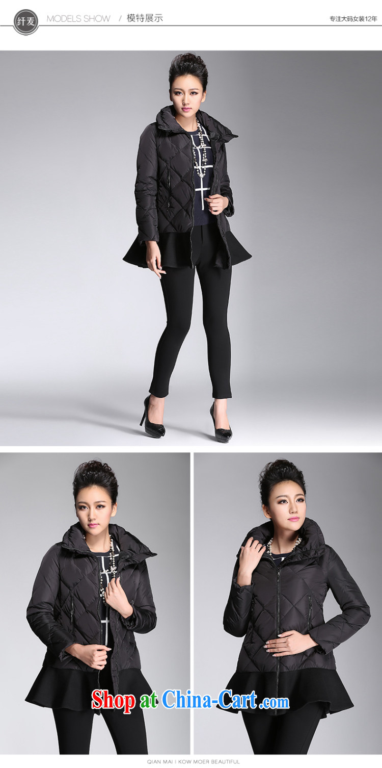 The Mak larger women 2014 winter clothing new thick mm stylish flouncing, with jacket 944051056 black 6 XL pictures, price, brand platters! Elections are good character, the national distribution, so why buy now enjoy more preferential! Health