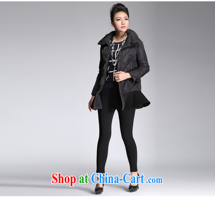 The Mak larger women 2014 winter clothing new thick mm stylish flouncing, with jacket 944051056 black 6 XL pictures, price, brand platters! Elections are good character, the national distribution, so why buy now enjoy more preferential! Health