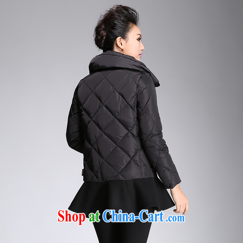 The Mak is the female 2014 winter clothing new thick mm stylish flouncing, with jacket 944051056 black 6 XL, former Yugoslavia, Mak, and shopping on the Internet