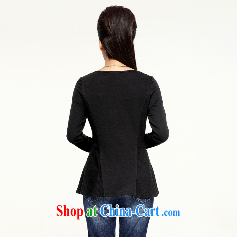 The Mak is the female 2014 winter clothes new, thick mm stylish and simple beauty long-sleeved knit shirts 944365100 black XL, former Yugoslavia, Mak, and shopping on the Internet