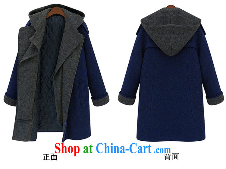 The honey beauty mm thick larger female winter clothing double-double-cap long quilted thick wool that the coat jacket 9317 dark blue 6 XL pictures, price, brand platters! Elections are good character, the national distribution, so why buy now enjoy more preferential! Health